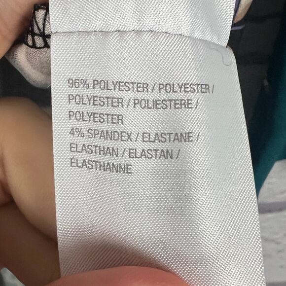 Susan Graver Womens M Liquid Knit Floral Equestrian Artsy Eclectic Open Duster - Picture 9 of 12